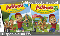 Adibou lecture calcul pour enfant sur nintendo ds